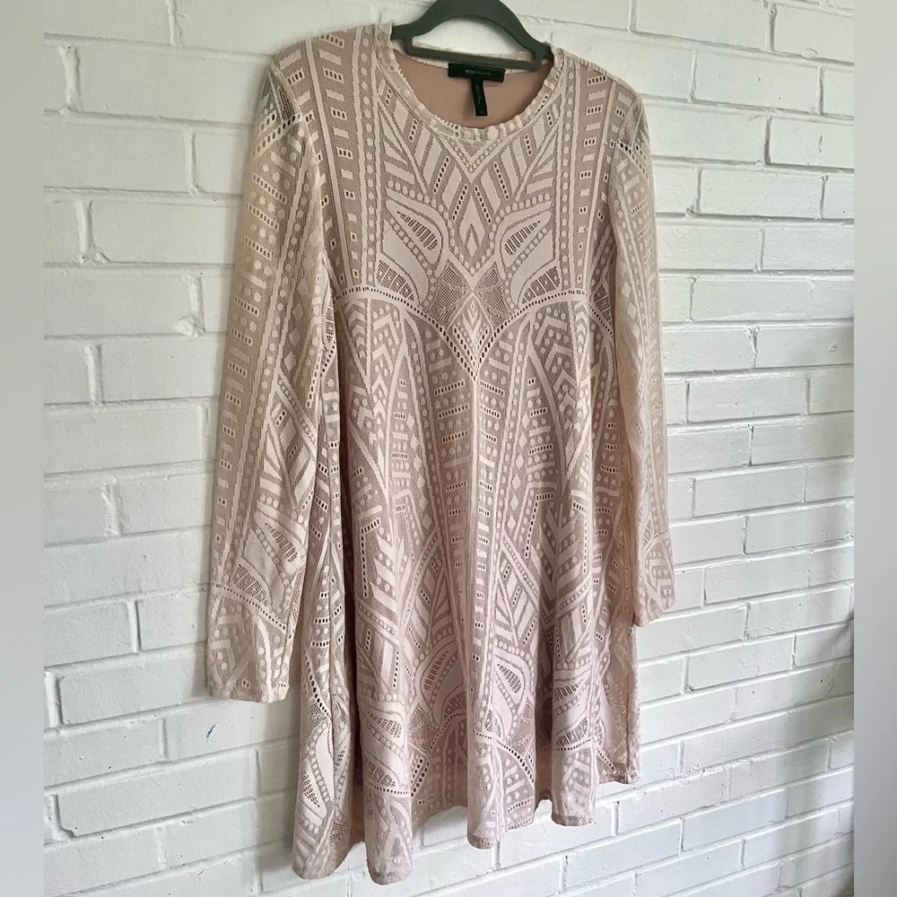 BCBGMaxAzria Long Sleeve Lace Dress, SZ M EUC! - Picture 4 of 7